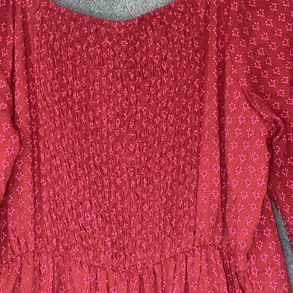 Knox Rose Jumpsuit Womens Large Wide Leg Crop Boho Hippie Festval Cottagecore - Picture 12 of 13